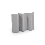 PLAYHOUSE összecsukható házikó utazóágy, tetővel, kibújóval SZÜRKE