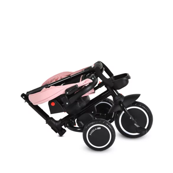 CRUZ tricikli napfénytetővel, összecsukható PINK