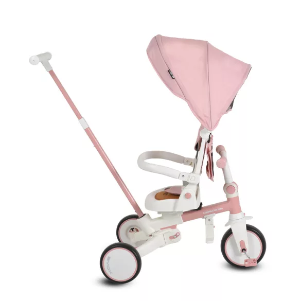 COMPACTO ÚJ 3IN1 tricikli multifunkciós, futóbiciklivé alakítható PINK