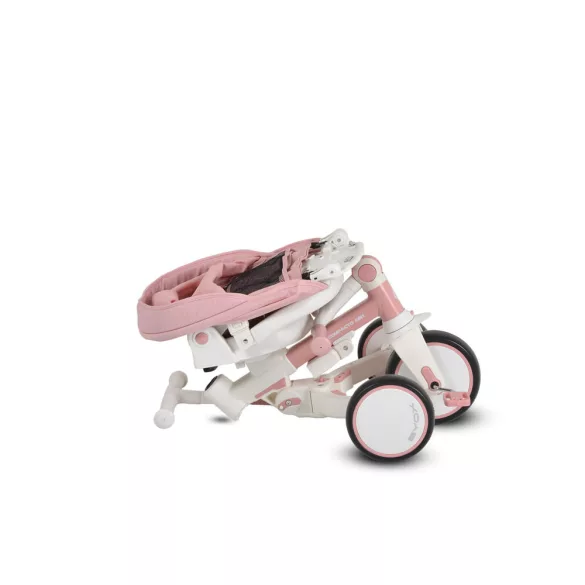 COMPACTO ÚJ 3IN1 tricikli multifunkciós, futóbiciklivé alakítható PINK