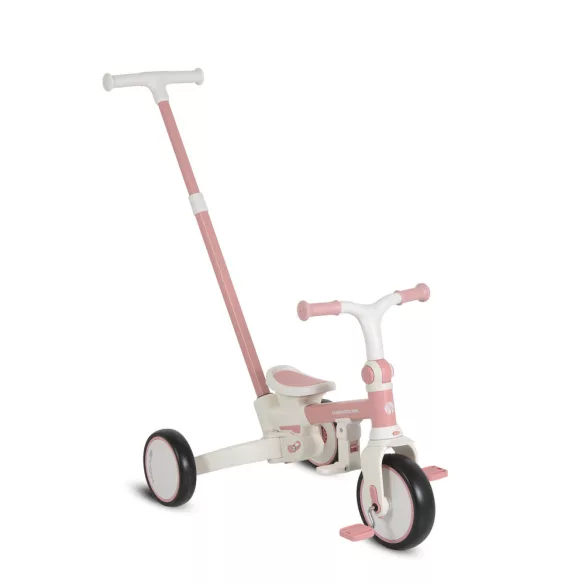 COMPACTO ÚJ 3IN1 tricikli multifunkciós, futóbiciklivé alakítható PINK