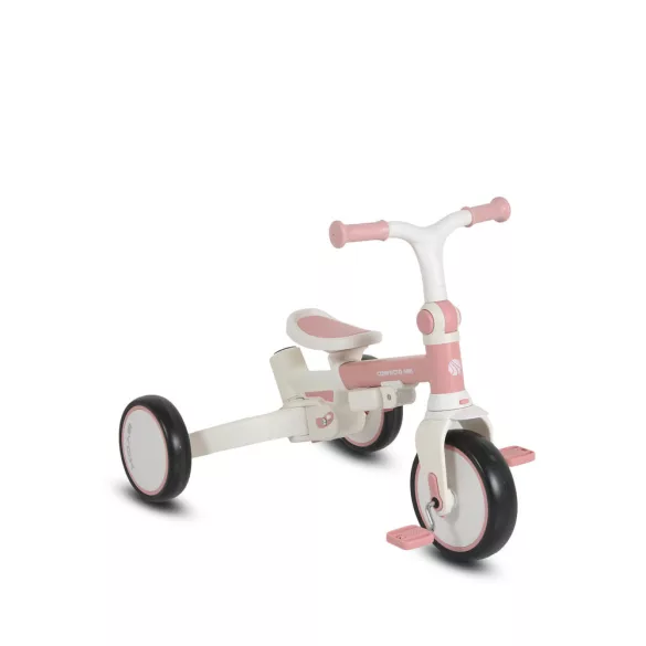 COMPACTO ÚJ 3IN1 tricikli multifunkciós, futóbiciklivé alakítható PINK