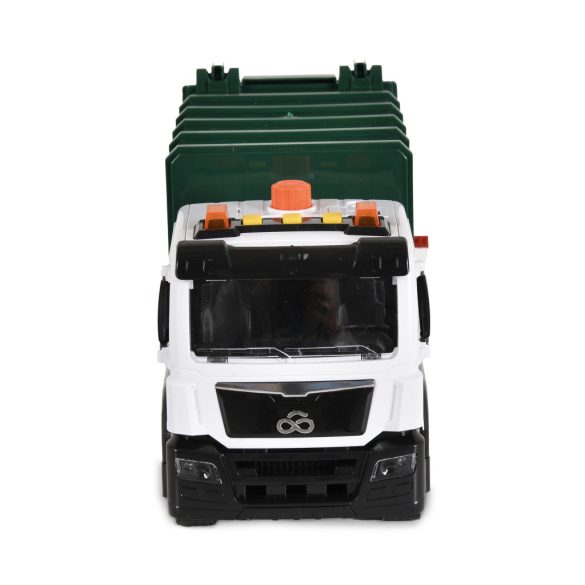 KISAUTÓ szemetesautó szelektív kukákkal 1:10 S.ZÖLD