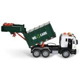 KISAUTÓ szemetesautó szelektív kukákkal 1:10 S.ZÖLD