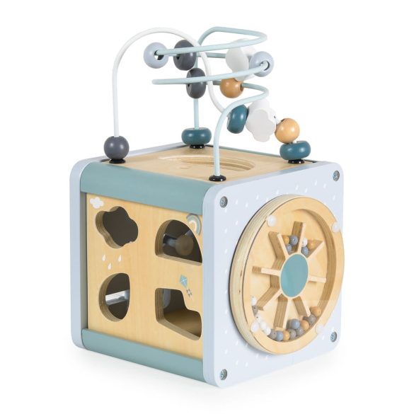 MONI activity kocka xilofonnal, drót pályával VKÉK