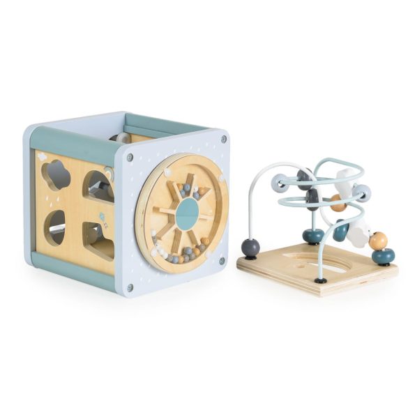 MONI activity kocka xilofonnal, drót pályával VKÉK