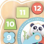 MONI fa puzzle óra pandás PASZTEL