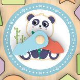 MONI fa puzzle óra pandás PASZTEL
