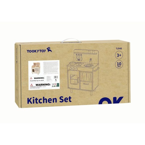 TOOKY fa konyha 8dbos, 73cm magas PASZTEL