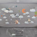 JOYZI utazójáróka összecsukható 90*90cm SZÜRKE