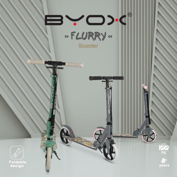 FLURRY roller nagy 2kerekű 100kg SÖTÉT ZÖLD