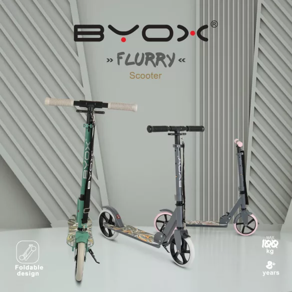 FLURRY roller nagy 2kerekű 100kg SÖTÉT ZÖLD