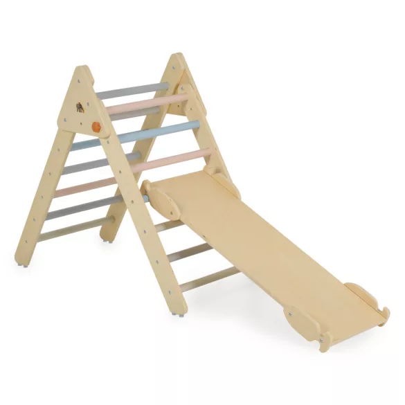 PIKLER fa mászóka 3in1 rámpával, létrával, híddal