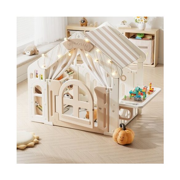 MONI GARDEN óriás házikó- játszóház műanyag PASZTEL