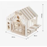 MONI GARDEN óriás házikó- játszóház műanyag PASZTEL