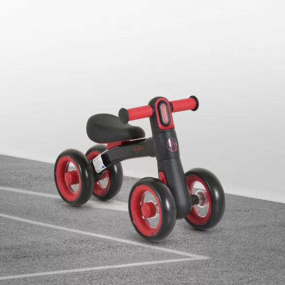 ROLLYBO mini futóbicikli 4 kerekű FEKETE