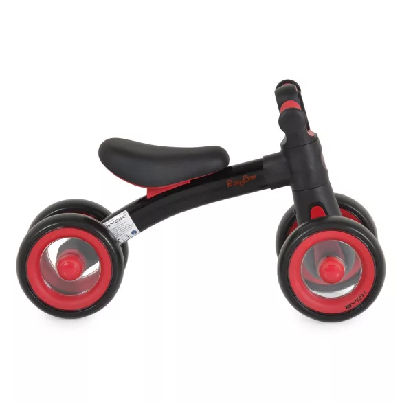 ROLLYBO mini futóbicikli 4 kerekű FEKETE
