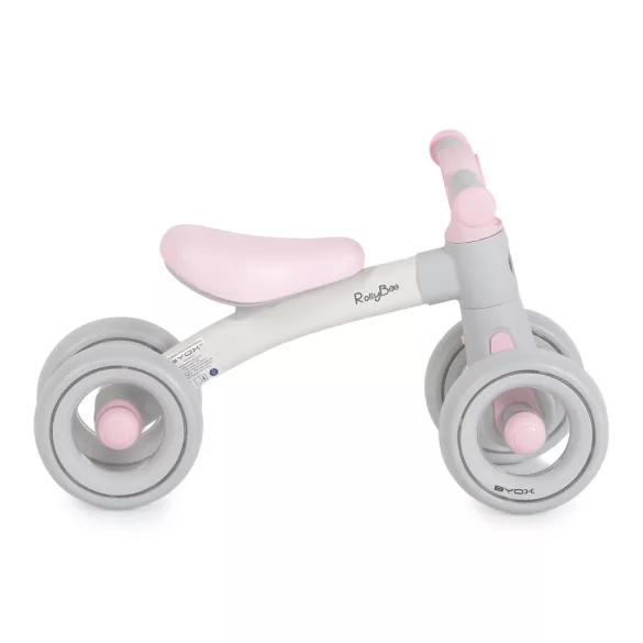 ROLLYBO mini futóbicikli 4 kerekű PINK