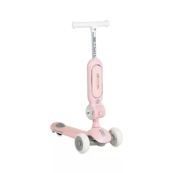 STREETPRO roller 2in1 üléssel, zenél, 30kg-ig PINK