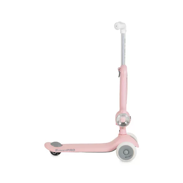 STREETPRO roller 2in1 üléssel, zenél, 30kg-ig PINK