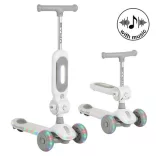 STREETPRO roller 2in1 üléssel, zenél, 30kg-ig SZÜRKE