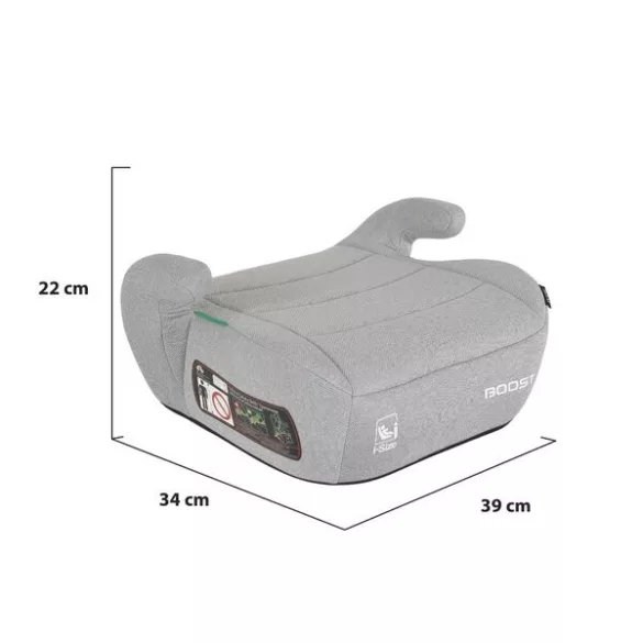 BOOST Prémium autós ülésmagasító 125-150cm SZÜRKE