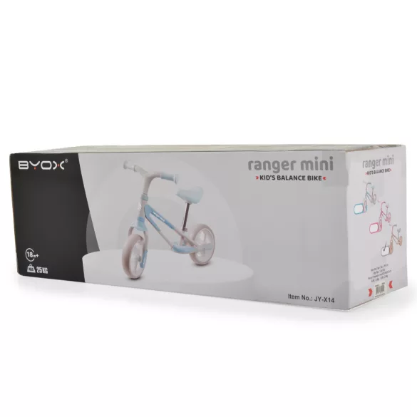 MINI RANGER első futóbicikli 8" RÓZSASZÍN