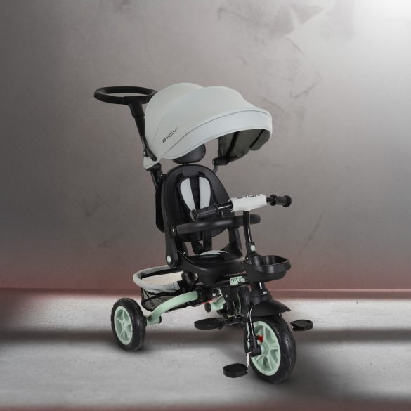 EXPLORE tricikli összecsukható tolókaros ZÖLD