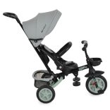 EXPLORE tricikli összecsukható tolókaros ZÖLD