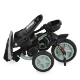 EXPLORE tricikli összecsukható tolókaros ZÖLD