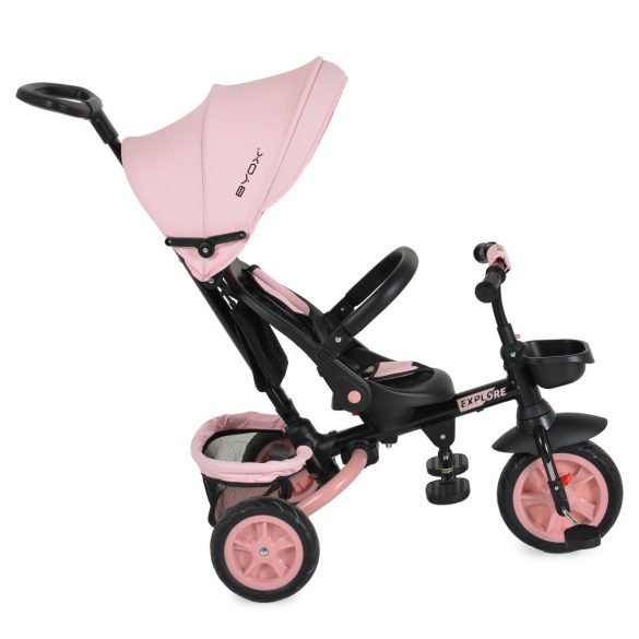 EXPLORE tricikli összecsukható kormányos PINK