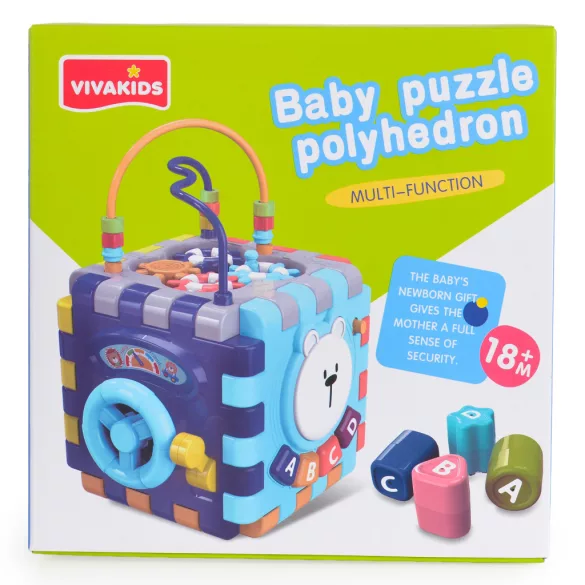 MONI montessori kocka KÉK