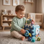MONI montessori kocka KÉK