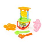 POLESIE homokozó készlet malommal 7 dbos PINK