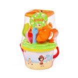 POLESIE homokozó készlet malommal 7 dbos PINK