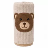 TAKARÓ Honey Bear macifejjel 90x75cm BÉZS