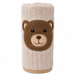 TAKARÓ Honey Bear macifejjel 90x75cm BÉZS