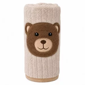 TAKARÓ Honey Bear macifejjel 90x75cm BÉZS