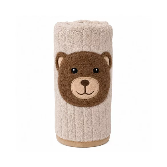 TAKARÓ Honey Bear macifejjel 90x75cm BÉZS