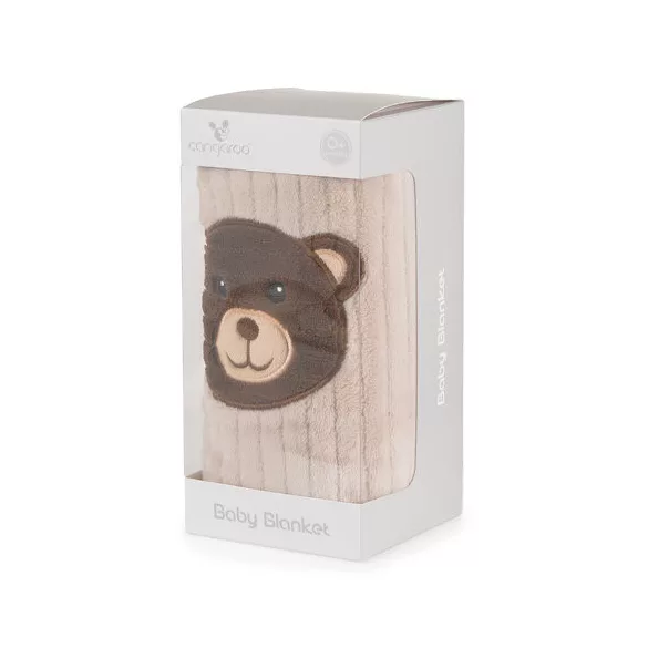 TAKARÓ Honey Bear macifejjel 90x75cm BÉZS