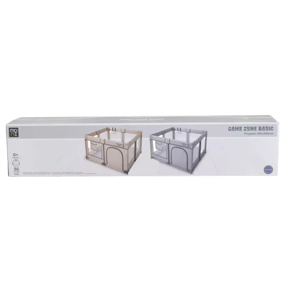GameZone Basic járóka 150x200 lecippzározható oldal, sarokvédő egyszínű BÉZS