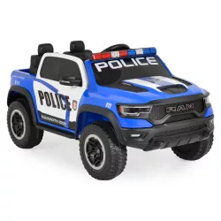   BO RAM MAMMOTH elektromos rendőrautó hangos bemondóval 107cm 2 motoros KÉK