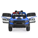 BO RAM MAMMOTH elektromos rendőrautó hangos bemondóval 107cm 2 motoros KÉK