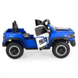 BO RAM MAMMOTH elektromos rendőrautó hangos bemondóval 107cm 2 motoros KÉK