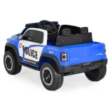 BO RAM MAMMOTH elektromos rendőrautó hangos bemondóval 107cm 2 motoros KÉK
