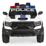 BO RAM MAMMOTH elektromos rendőrautó hangos bemondóval 107cm 2 motoros FEHÉR