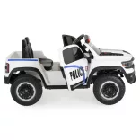 BO RAM MAMMOTH elektromos rendőrautó hangos bemondóval 107cm 2 motoros FEHÉR