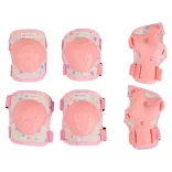BICIKLIS/Görkori védőfelszerelés GLAMI térd, könyök, kézvédő szett A 25kg PINK