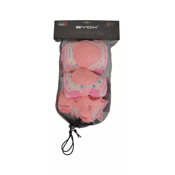 BICIKLIS/Görkori védőfelszerelés GLAMI térd, könyök, kézvédő szett A 25kg PINK