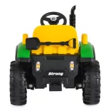 BO TERRON traktor 4 kerekű trélerrel 12V két motoros ZÖLD